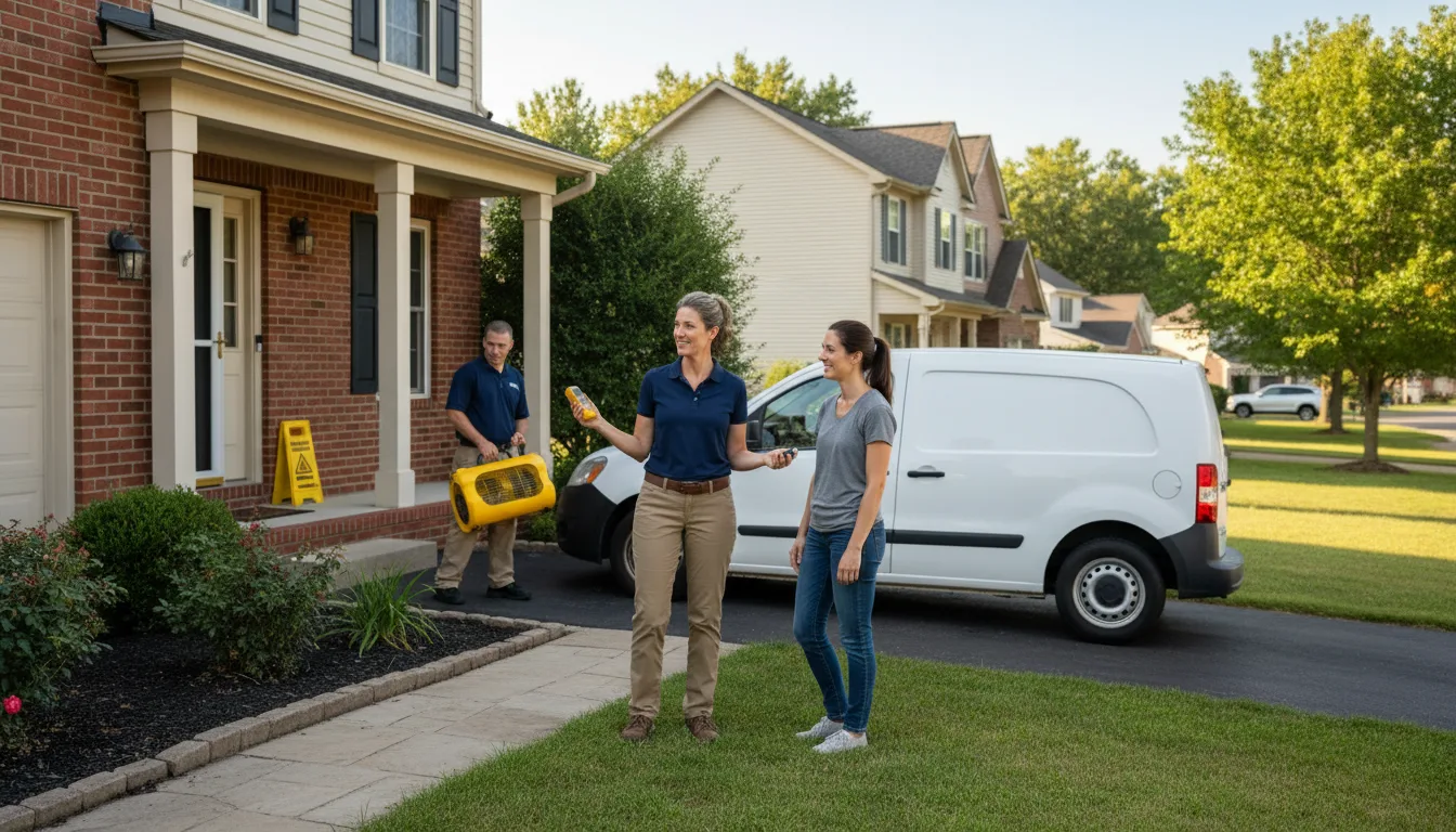 Water restoration image for Dehumidification And Cleanup Services in Mineral Wells, WV